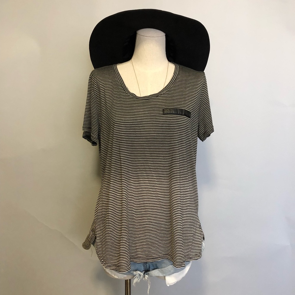 STRIPES DIP DYED TEE